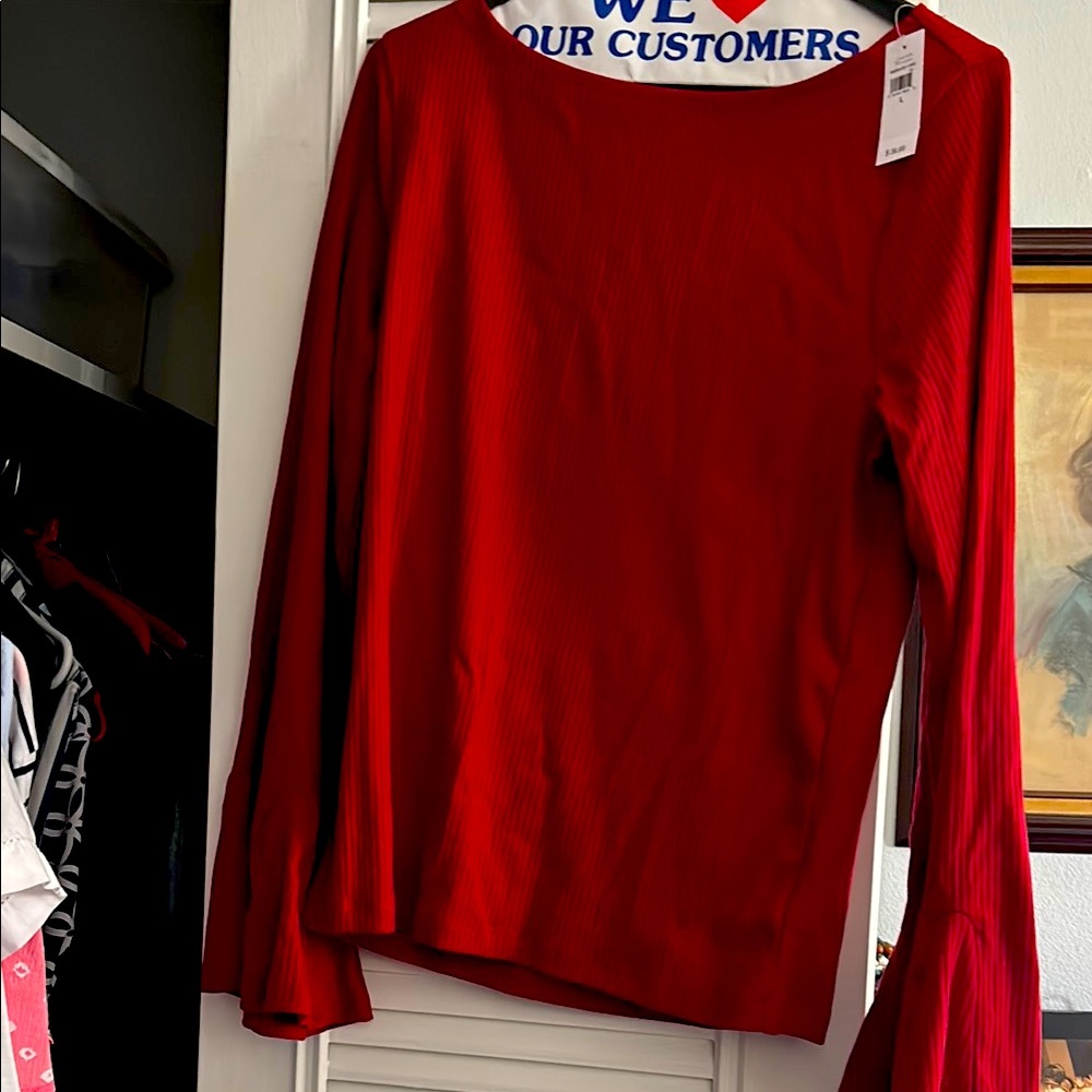 Elegant Red Women's Top
